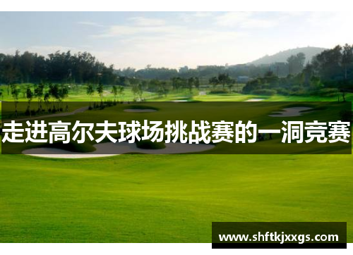 走进高尔夫球场挑战赛的一洞竞赛